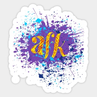 AFK Sticker